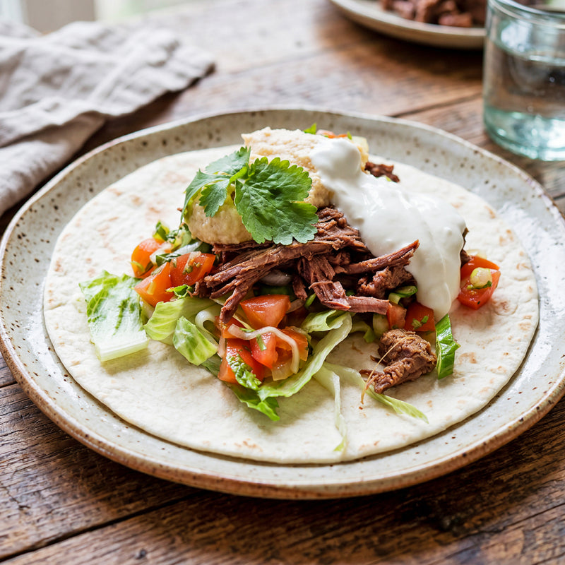 Pulled beef på bogstek