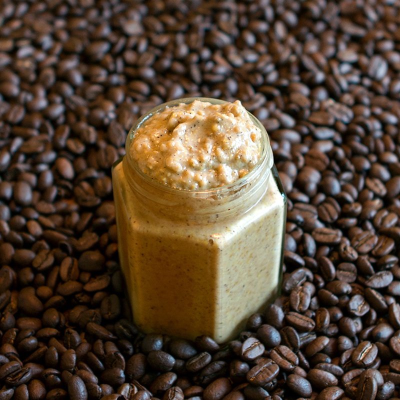 Gröna gårdars grova senap med smak av kaffe