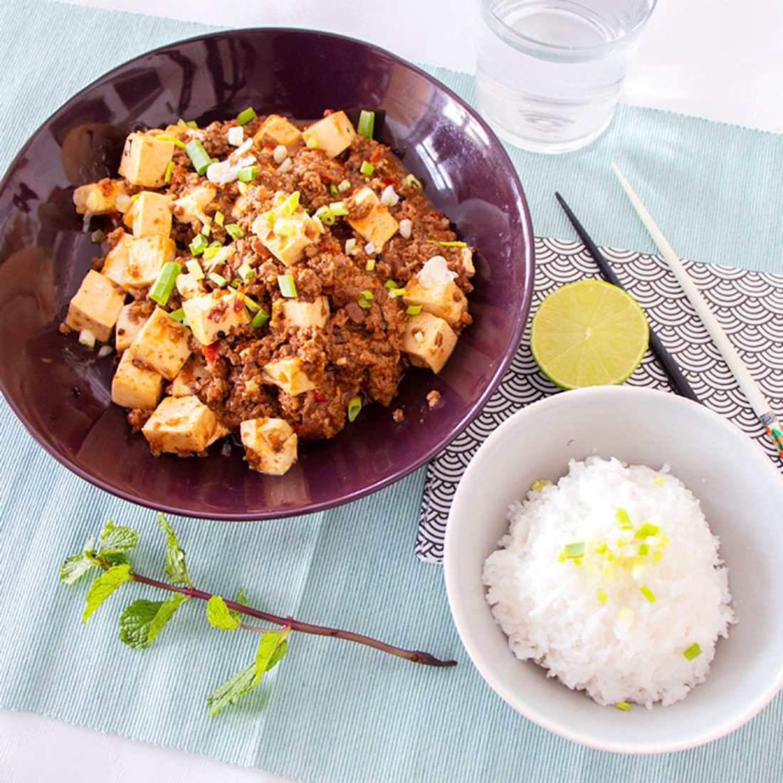 MaPo Tofu på nötfärs