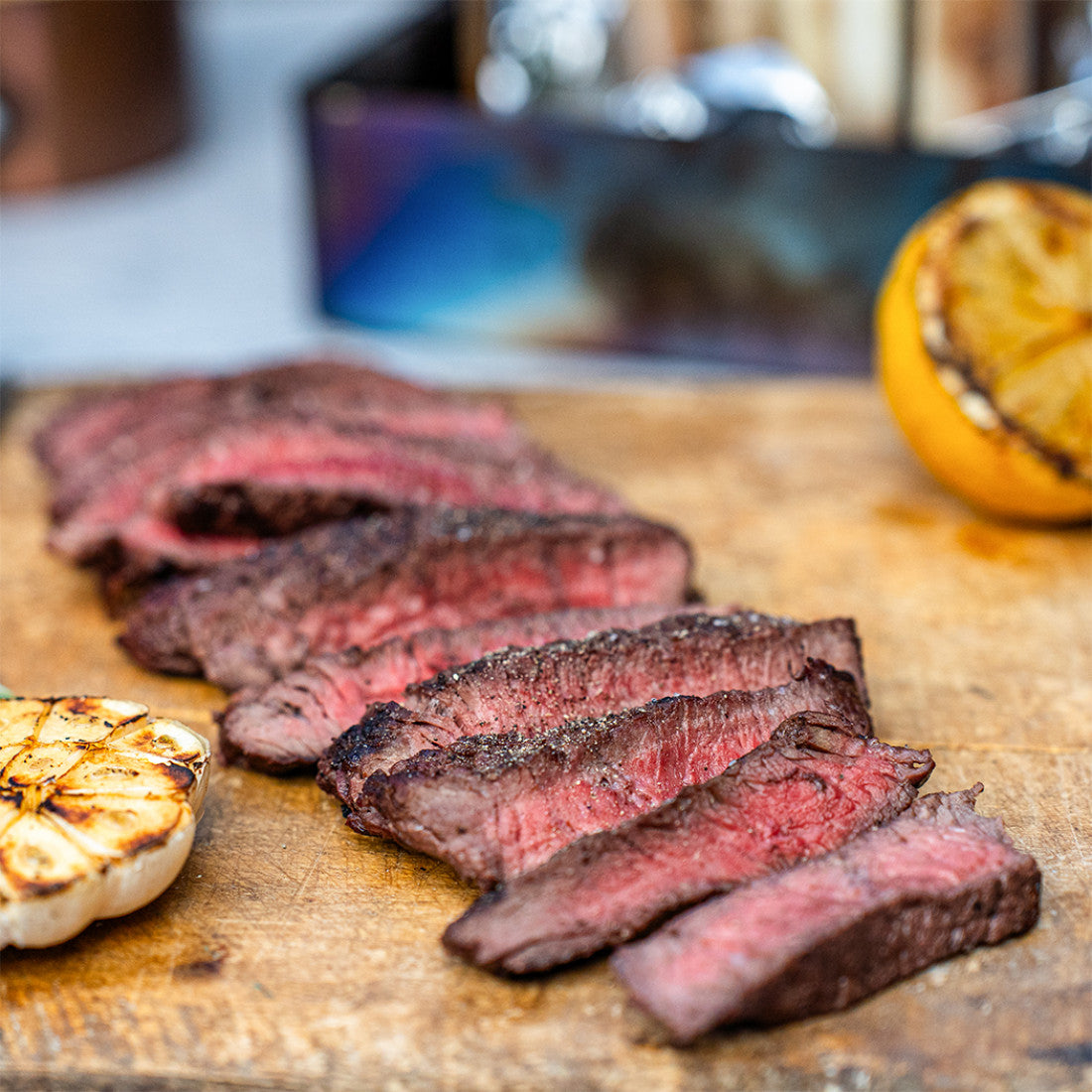 Grillskivor av rostbiff