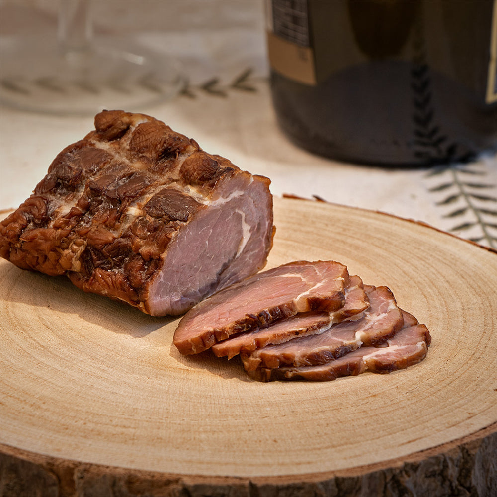 Smoked lamb loin